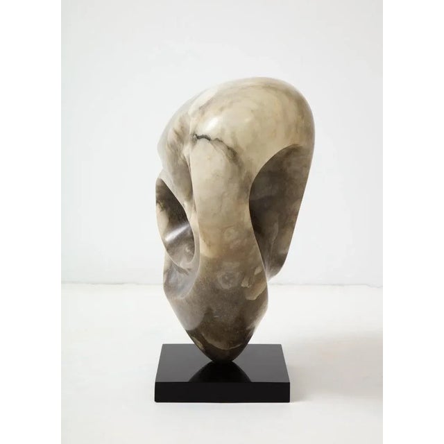 Stone 1970s Mid-Century Modern Abstract Carved Stone Owl Sculpture For Sale - Image 7 of 13