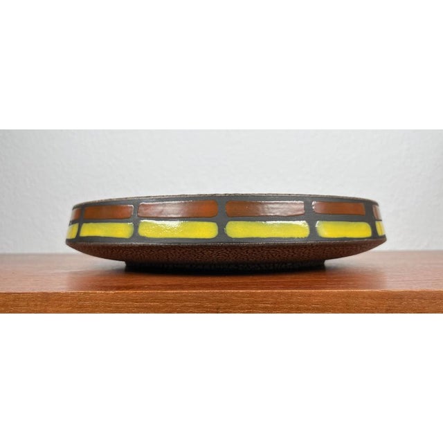 Mid-Century Space Age Large Pottery Bowl from Knabstrup, Denmark, 1960s For Sale - Image 14 of 15