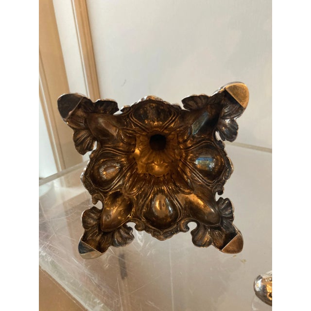 Mid 19th Century Austrian Sterling Candlesticks - A Pair For Sale In New York - Image 6 of 10