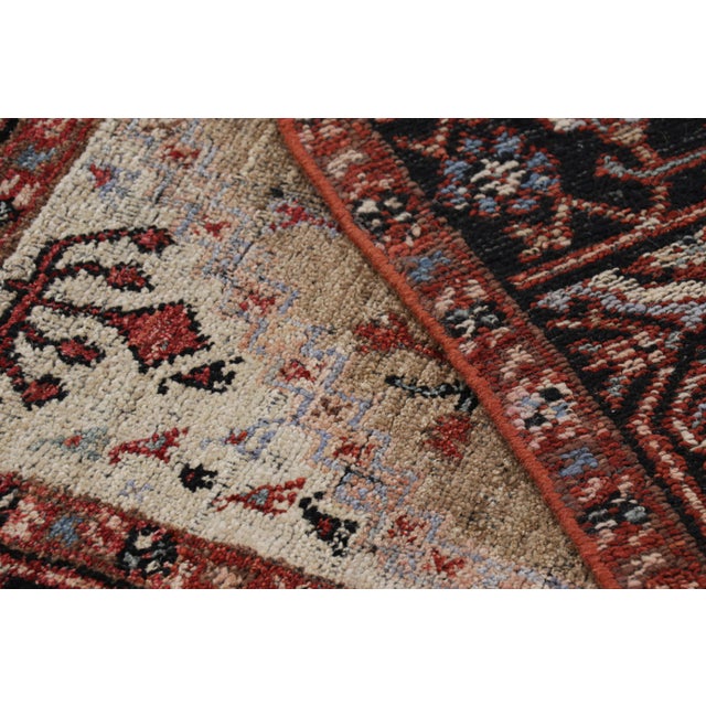 Textile Rug & Kilim’s Persian Bakshaish Style Rug in Beige-Brown With Floral Patterns For Sale - Image 7 of 7