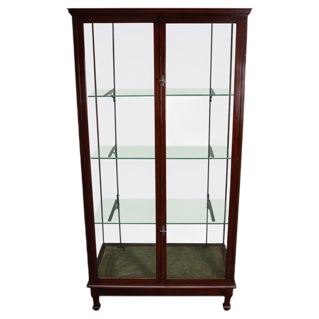Victorian Mahogany Museum Shop Display Cabinet or Vitrine, Late 19th Century For Sale