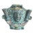 Vintage Classical Bronze & Polychrome Water Fountain Mask For Sale