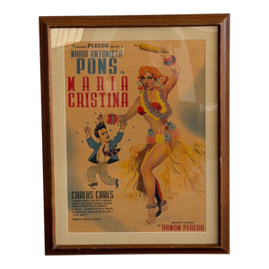 Vintage “Maria Cristina” Framed Film Poster