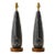 1950s Raymor Italian Sgraffito Giraffe Ceramic Table Lamps - a Pair For Sale