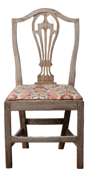 A Bleached Country Chippendale Chair