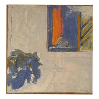 Evening Window, 1966, Oil Painting on Canvas For Sale