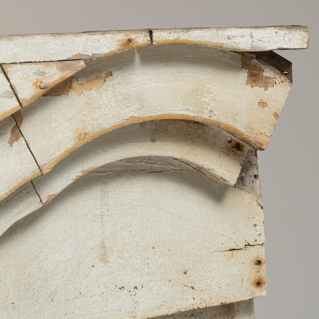 Early 19th Century France Neoclassical Antique White Wood Decorative Object For Sale - Image 12 of 15