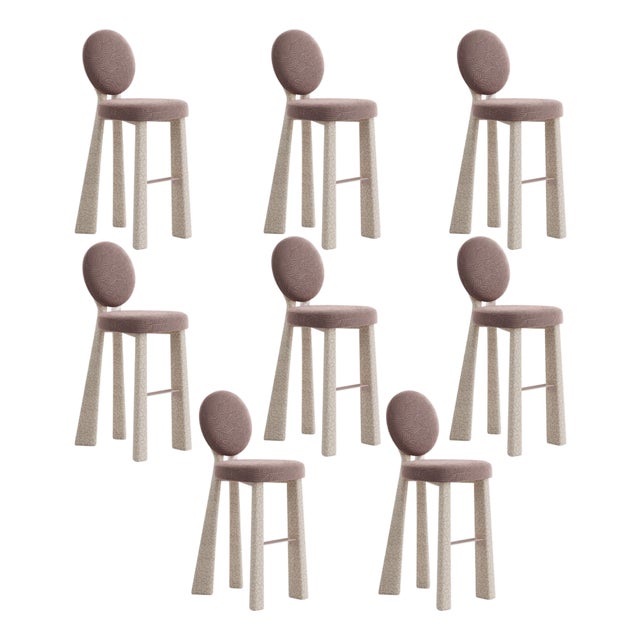 Mary II Bar Chairs by Ottiu, Set of 8 For Sale