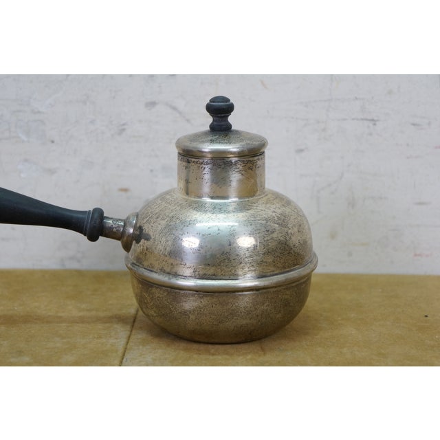 Metal Antique Cartier Sterling Silver 301 Brandy Warmer Tea Coffee Chocolate Pot 9" For Sale - Image 7 of 14