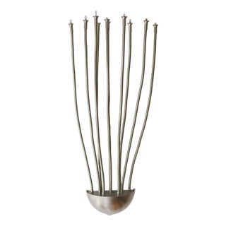 Exis Medusa Wall Light in Nickel by Florian Schulz, 1980s For Sale