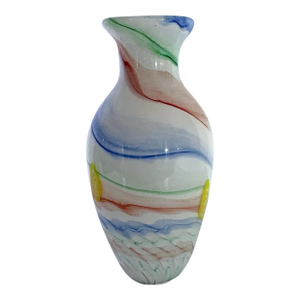 Murano Swirl Glass Vase