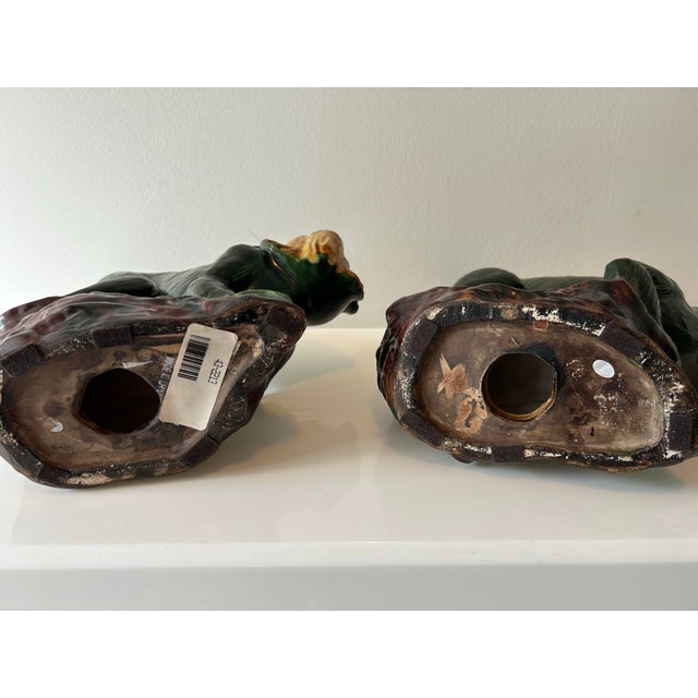 Vintage Ceramic Capuchin Monkey Statues For Sale - Image 10 of 11