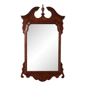 Henredon Chippendale Style Carved Cherry Wall Mirror