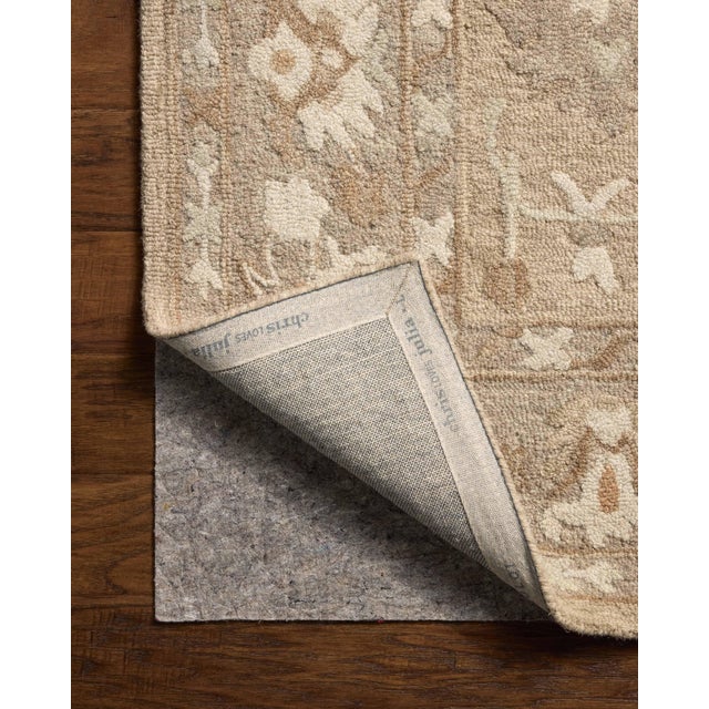 Chris Loves Julia x Loloi Dorothea Khaki / Dove 2'-3" x 3'-9" Accent Rug For Sale In Dallas - Image 6 of 7