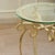 1950s Round Side Table with Glass and Metal Frame For Sale - Image 5 of 10