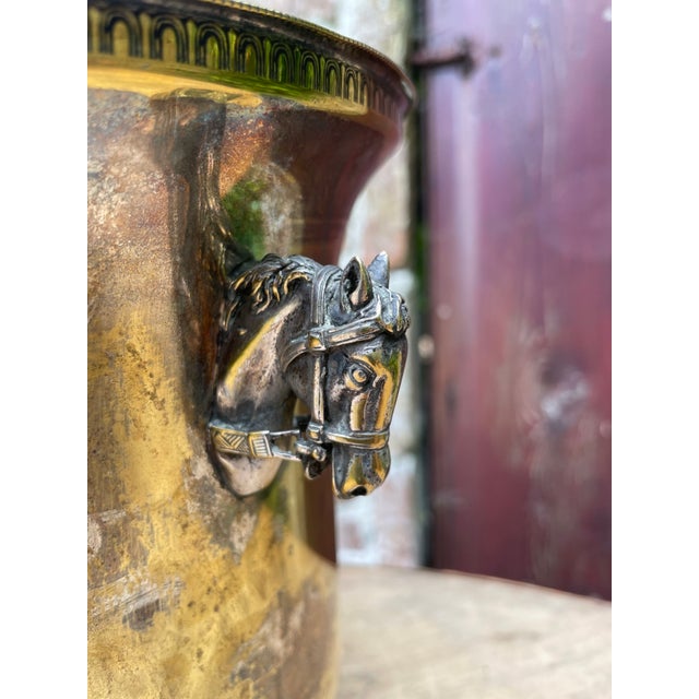 French Champagne Cooler Wine Cooler Horses by Louis Roederer, 1960s For Sale - Image 11 of 14