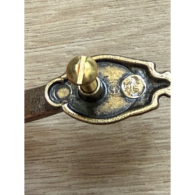Vintage Amerock Carriage House 735-1 Solid Brass Cabinet Pulls – Set of 16 For Sale - Image 6 of 12