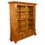 Brown Antique Austrian Cherry Wood Biedermeier Display Library Cabinet Bookcase 1840 For Sale - Image 8 of 12