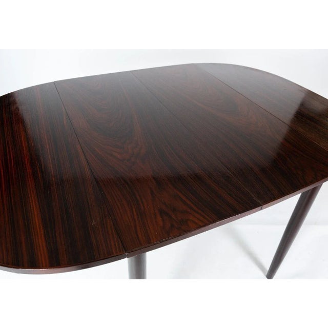 Arne Vodder Dining Table in Rosewood with Extensions by Arne Vodder, 1960s For Sale - Image 4 of 10
