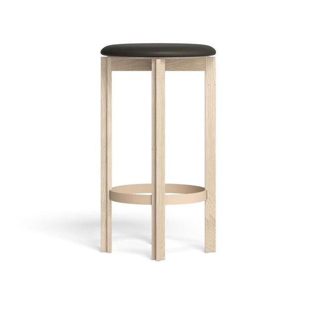 White Stained Oak Principal Bar Stool by Bodil Kjaer for Karakter For Sale - Image 4 of 8