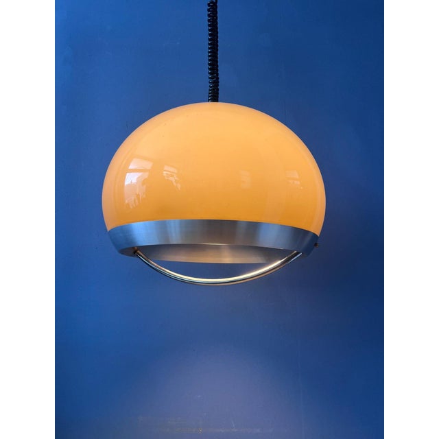 Mid-Century Modern Space Age Mushroom Pendant Lamp from Dijkstra For Sale - Image 4 of 12