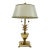 Vintage Bombay Brass Pineapple Table Lamp W/ Tole Shade For Sale