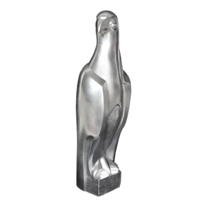 Falcon Silver Painted Bronze Sculpture, Prince