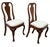 An Extremely Good Quality Pair Of Early 18th Century Queen Anne Period Walnut Single Side Chairs, Having Tall Swept Backs...