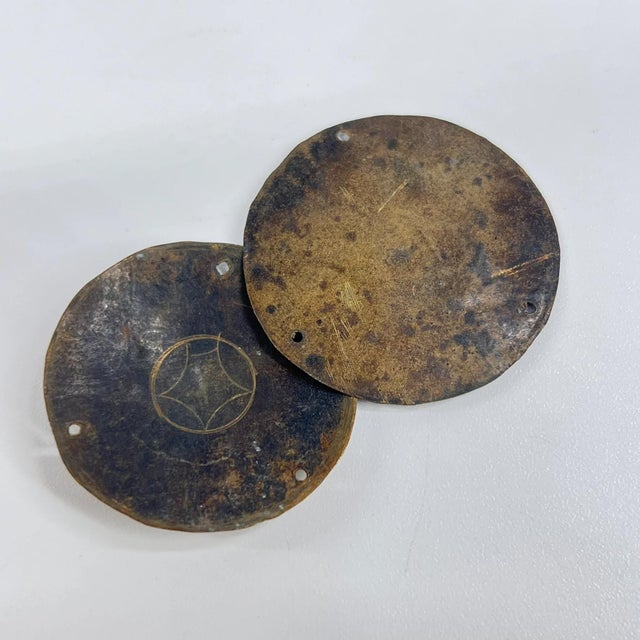 African Early 20th Century 2 Odd Asante Gold Dust Scale Pans Côte d'Ivoire For Sale - Image 3 of 6