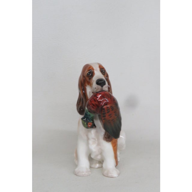 White Royal Doulton Hn1029 Springer Spaniel With Pheasant Figurine 4674b For Sale - Image 8 of 11