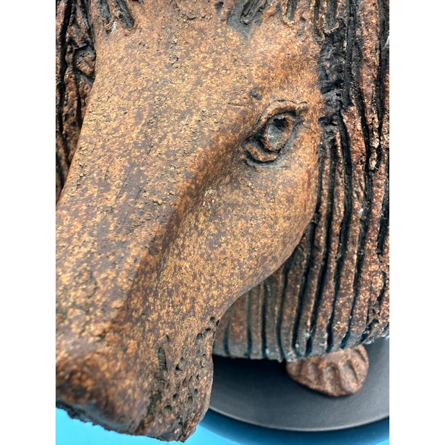 Rare Signed Raul Coronel Ceramic Lion Sculpture Monumental Mid-Century 1960s For Sale In Dallas - Image 6 of 17