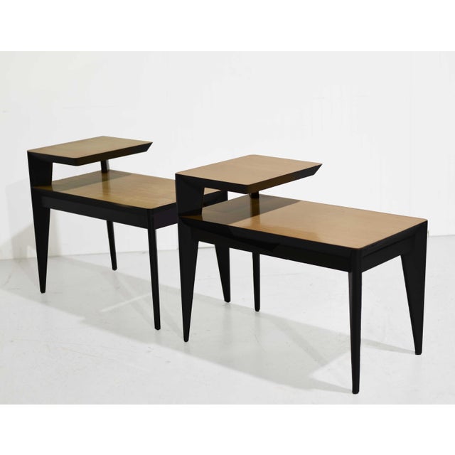 1950s MCM Atomic Two-Tier End Table - Set of 2 For Sale - Image 4 of 13