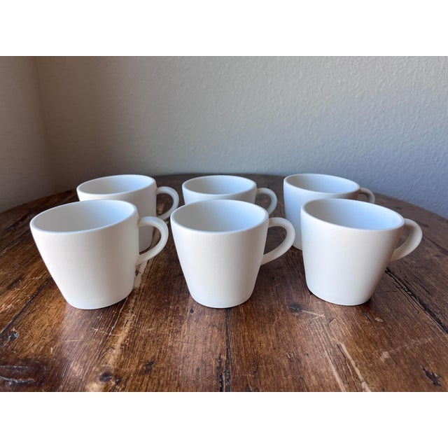 Set of 6 - Villeroy and Boch Manufacture Rock Blanc Coffee Cup 7.5 Oz For Sale - Image 9 of 12