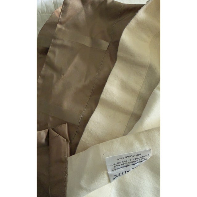 Ethan Allen Pair of Custom Silk Interlined Drapery Panels, 50" X 100" For Sale - Image 4 of 6