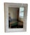 Large Vintage wicker framed Mirror, Solid Wood Back 36x3x27”