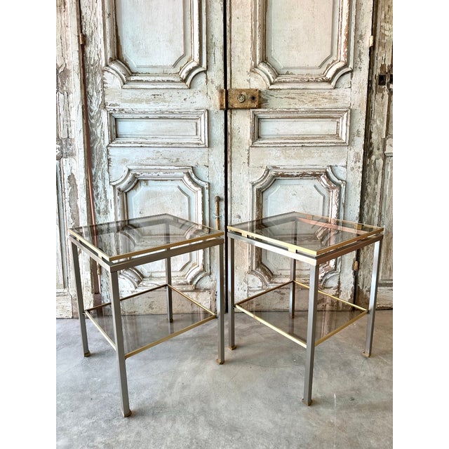 Mid-Century Modern Set Guy attributed to Guy Lefevre for Maison Jansen, 1970, Set of 3 For Sale - Image 3 of 13