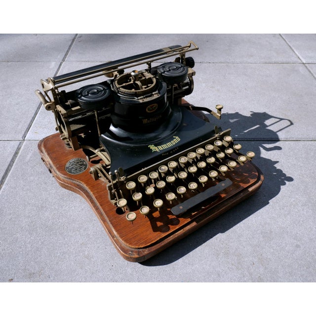 Antique Typewriter from Hammond Multiplex, USA, 1915 For Sale - Image 4 of 16
