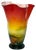 Murano Sunburst of Colors Art Glass Fazzoletto Vase For Sale - Image 16 of 18