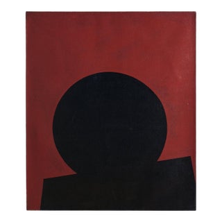 Martial Westburg, Portrait of The Peary Proxy #4, Oil on Canvas Painting, 1981 For Sale