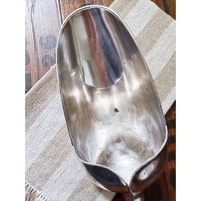 1920s Antique Hotel Silver Ice Scoop For Sale - Image 5 of 9