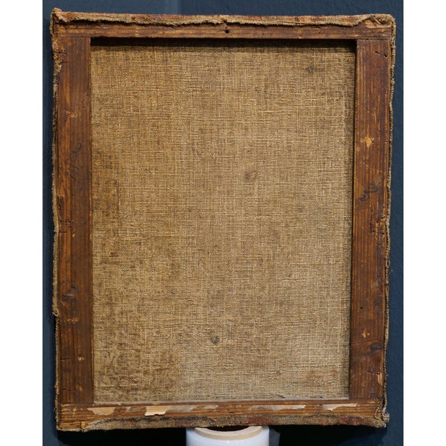 Symbolist School Student of Eugène Carrière, The Mother's Kiss, Early 20th Century, Oil on Canvas, Framed For Sale - Image 9 of 10