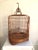 1960s 1960s Handmade Bamboo Wood Birdcage With Brass Hook For Sale - Image 5 of 11