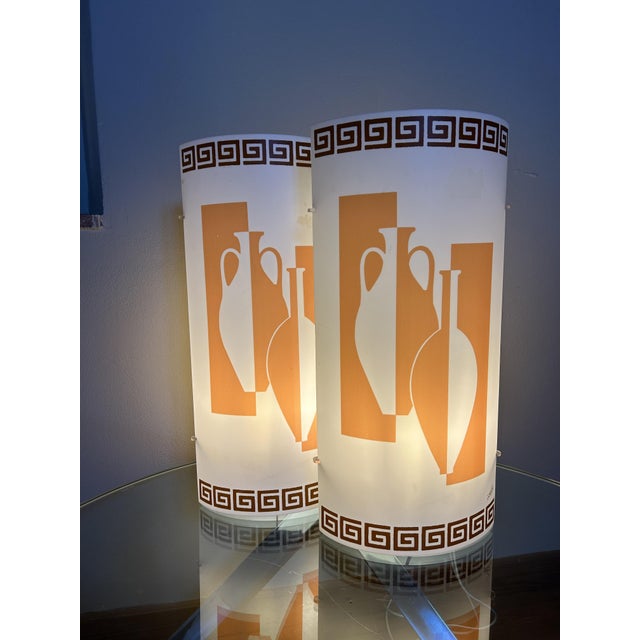 Vintage Leova Lamp, 1960s, Set of 2, in Flawless conditions. Designed 1960 to 1969 European Plug (up to 250V).The wiring...