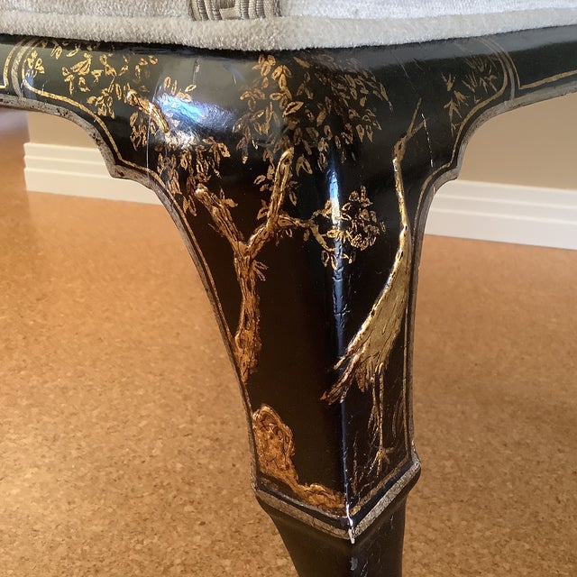 Mid 20th Century Hollywood Regency Chinoiserie Dining/Side Chairs - Set of 2 For Sale - Image 4 of 11