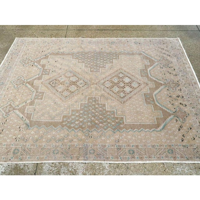 Mid 20th Century Galerie Shabab Collection Mid-20th Century Persian Afshar Accent Rug For Sale - Image 5 of 7