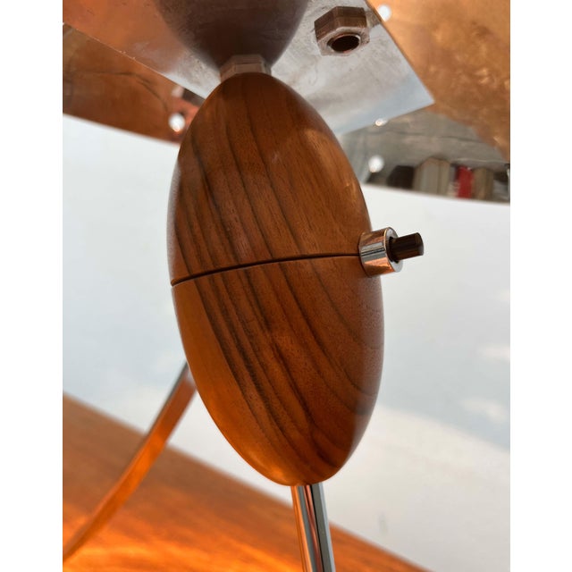 Mid-Century Modern Style Swiss Custom-Made Table Lamp For Sale - Image 13 of 18