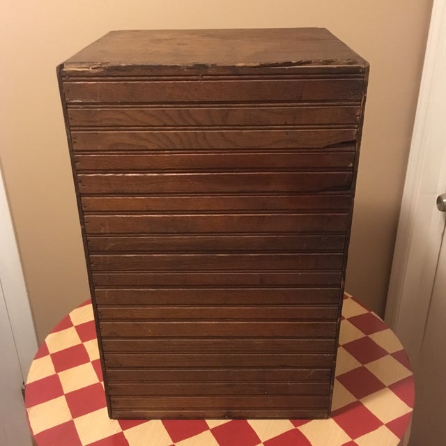 Antique Oak Roll Top Stationery Chairish