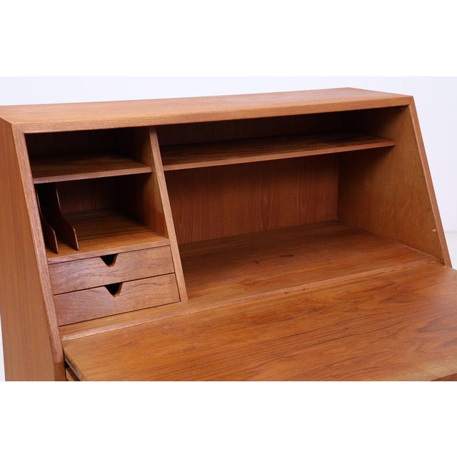 Wood Danish Model 68 Secretary in Teak by Arne Wahl Iversen For Sale - Image 7 of 18