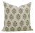 Fabdivine Indian Block Print Cushion Cover 14x14 Inch Viscose Linen-Traffic Light For Sale
