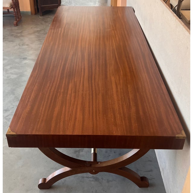 1930's Art Deco Large Dining Table or Hall Table For Sale In Miami - Image 6 of 10